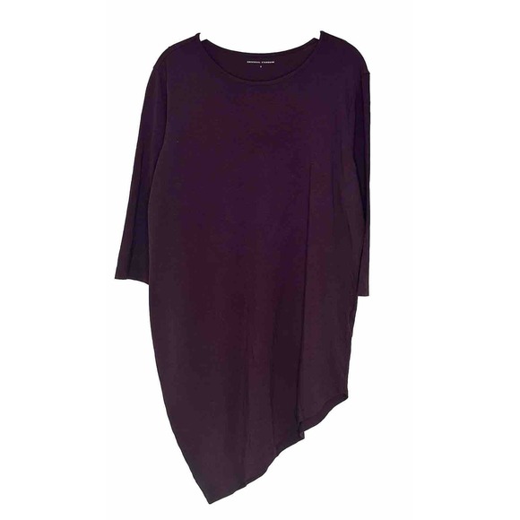 Universal Standard Tops - Universal Standard Top Women Purple Asymmetrical Tunic 3/4 Sleeve Scoop Sz 14/16